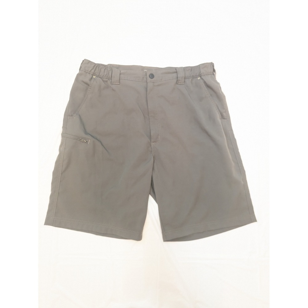 Wrangler‎ Men's Cargo Shorts Size 38 Gray Zip Pocket Outdoor Casual Hiking